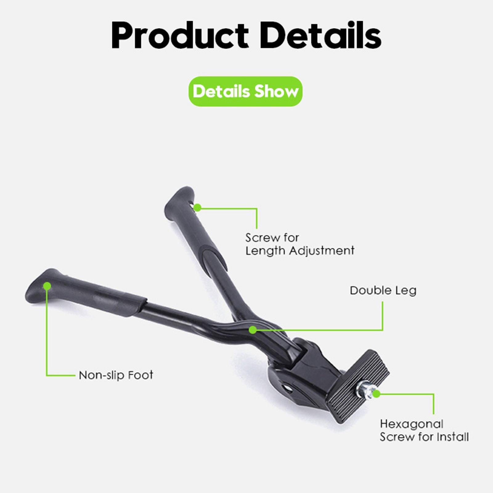 Bicycle Kickstand - Heavy Duty Double Leg Bike Kickstand
