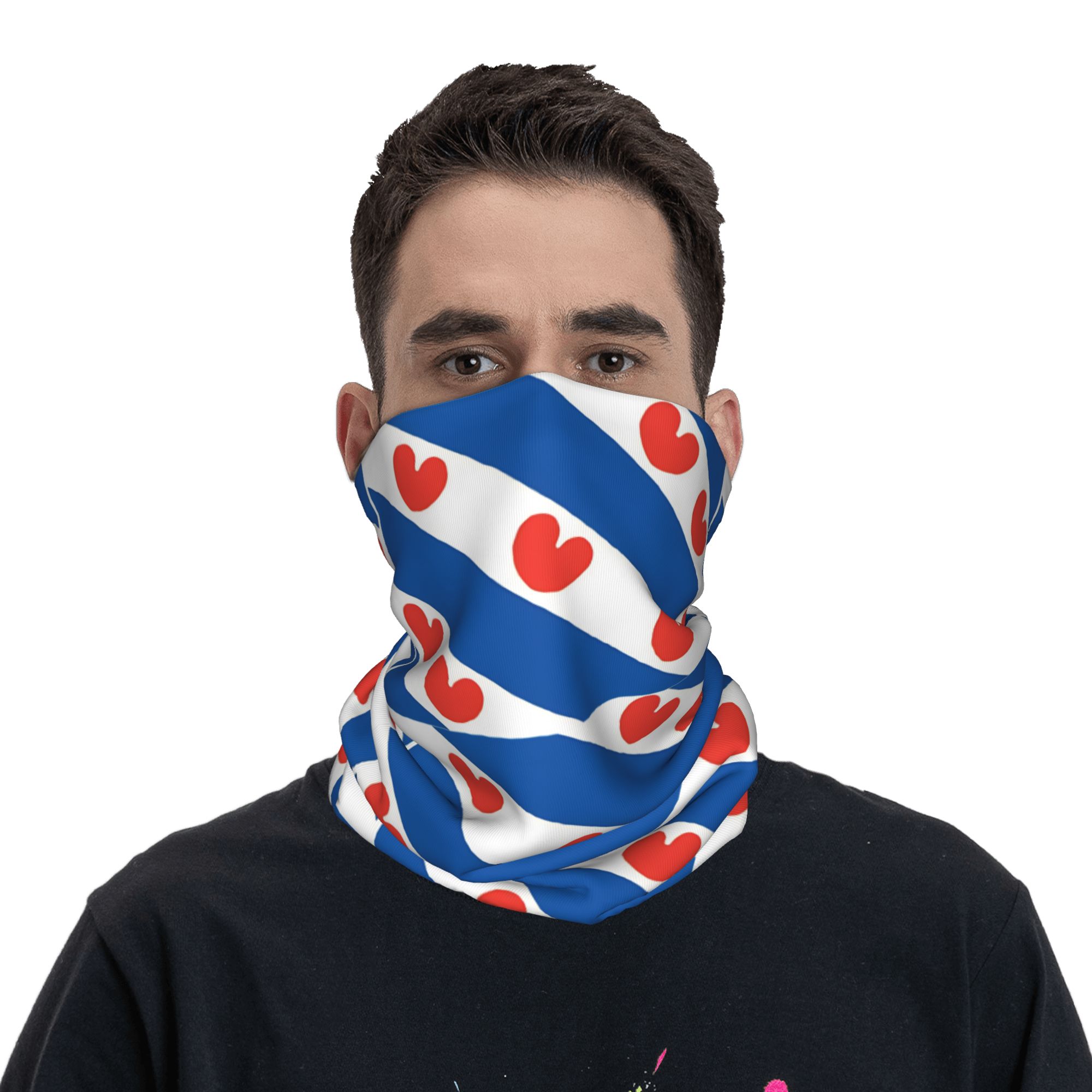 Friesland Flag Bandana  Vintag - đánh giá và giá Cycling Face Mask
