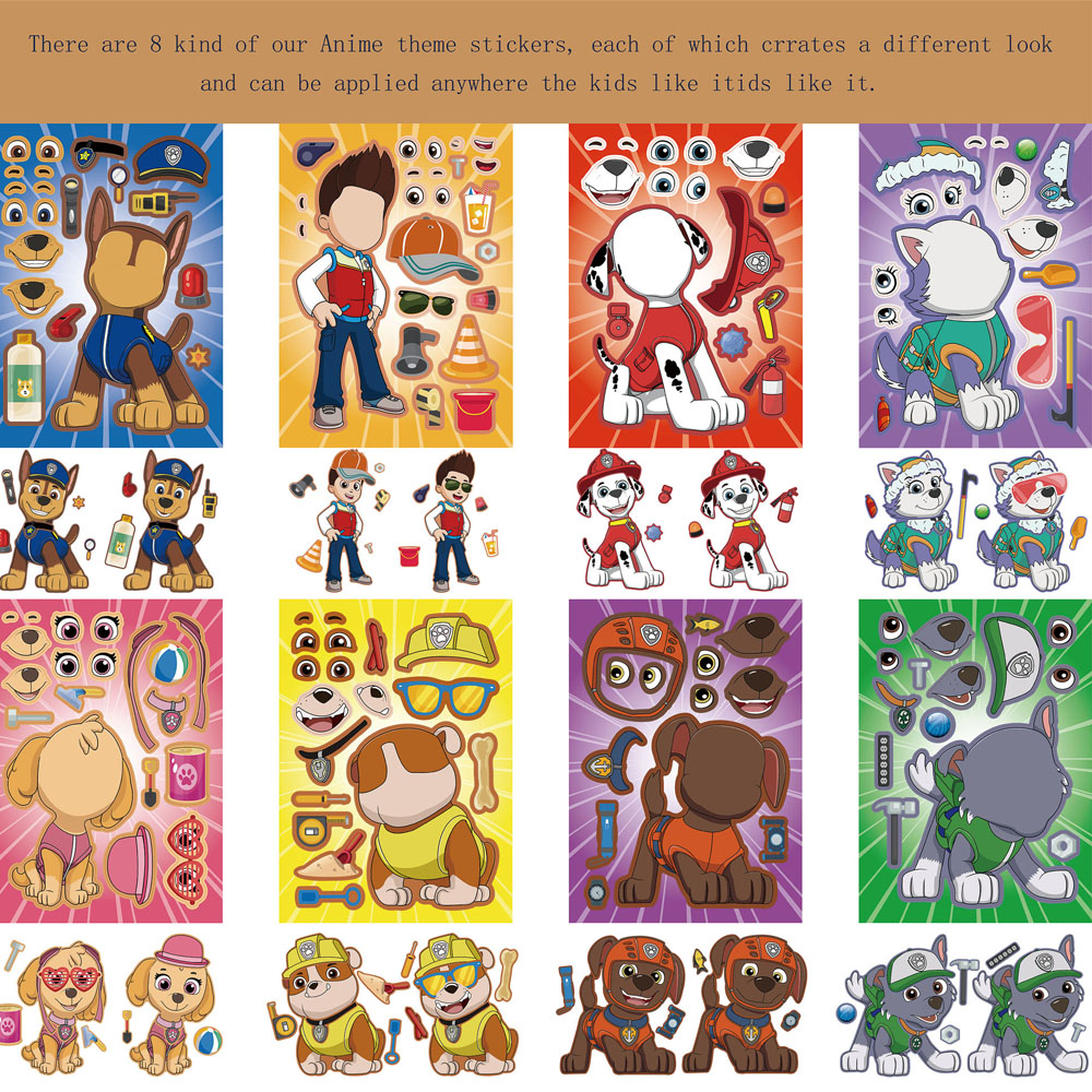 16PCS PAW Patrol Puzzle DIY Ma - đánh giá và giá Bicycle Helmet