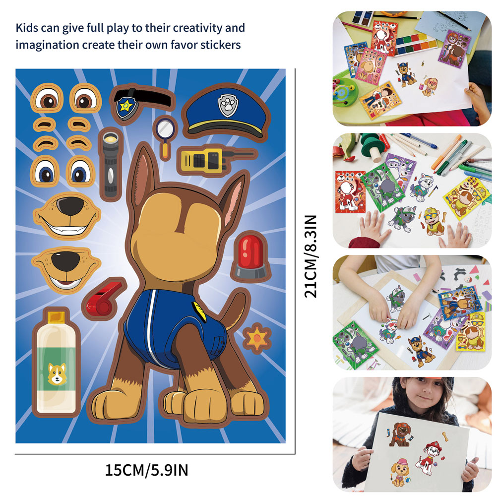 16PCS PAW Patrol Puzzle DIY Ma - đánh giá và giá Bicycle Helmet