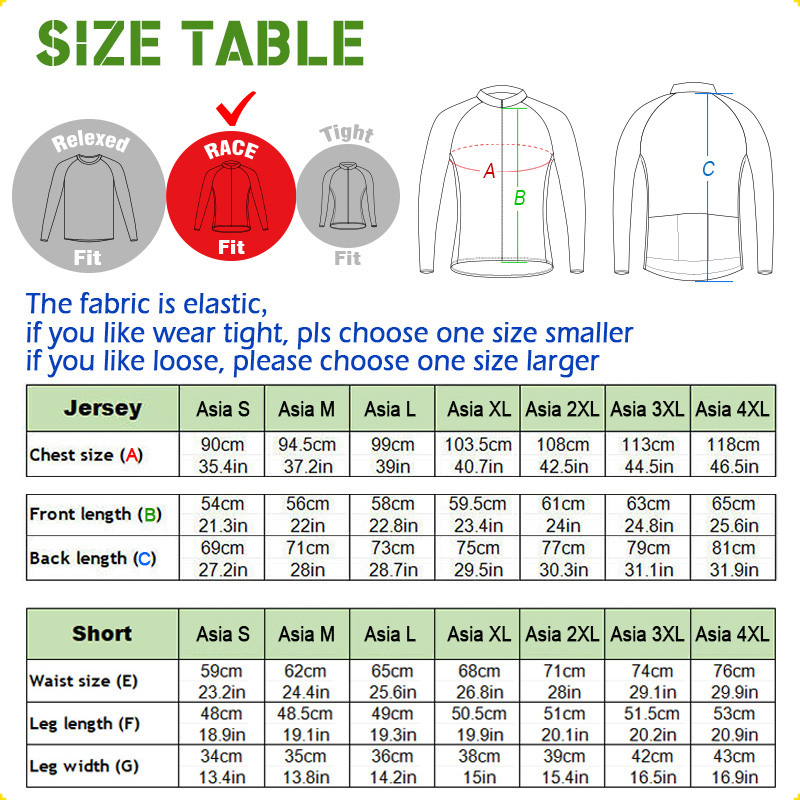 Pro cycling Jacket, Green Long - đánh giá và giá Cycling Gear Lycra