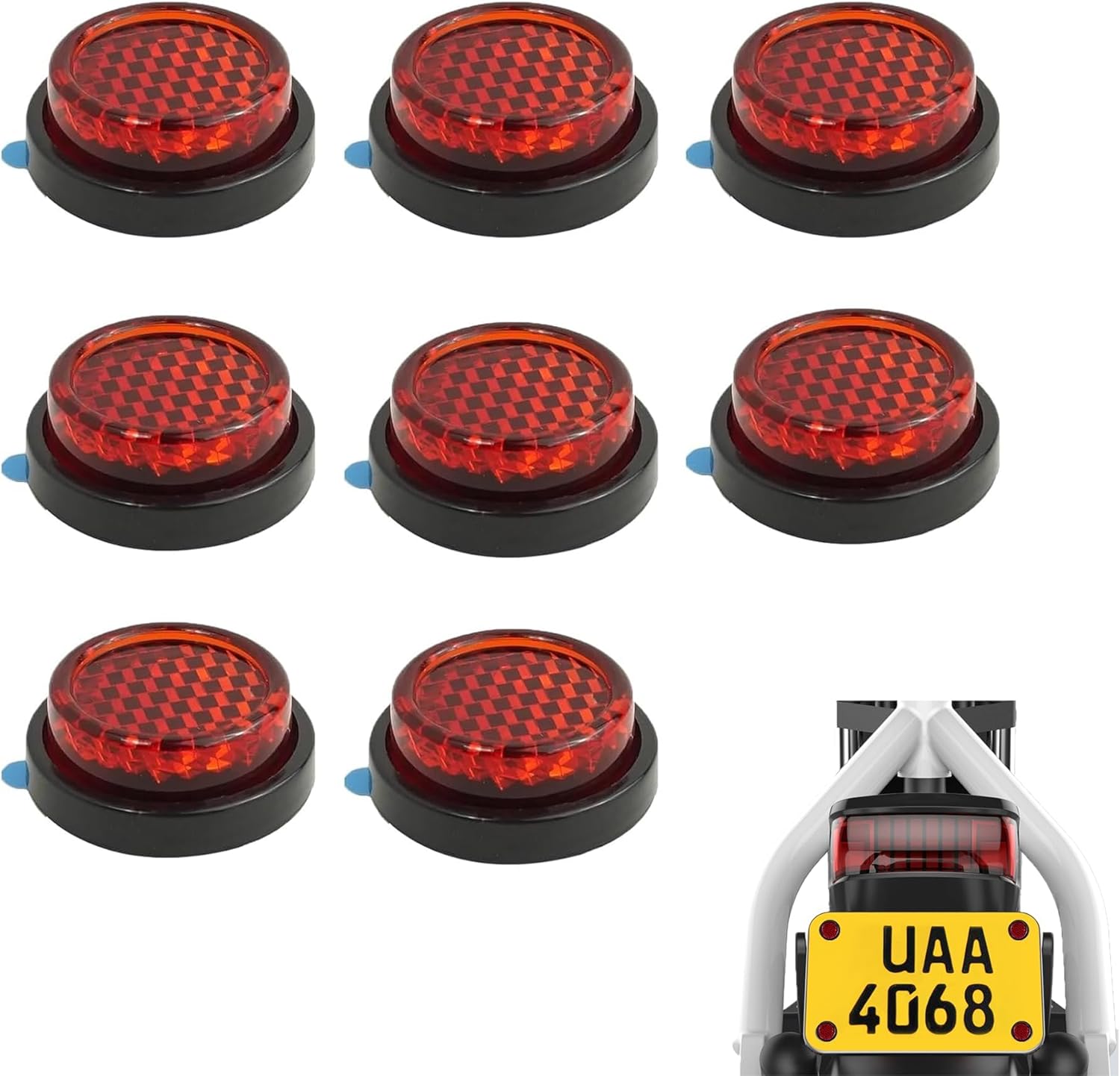 6PCS Motorcycle Reflector Self - đánh giá và giá Vintage Cycling Gear