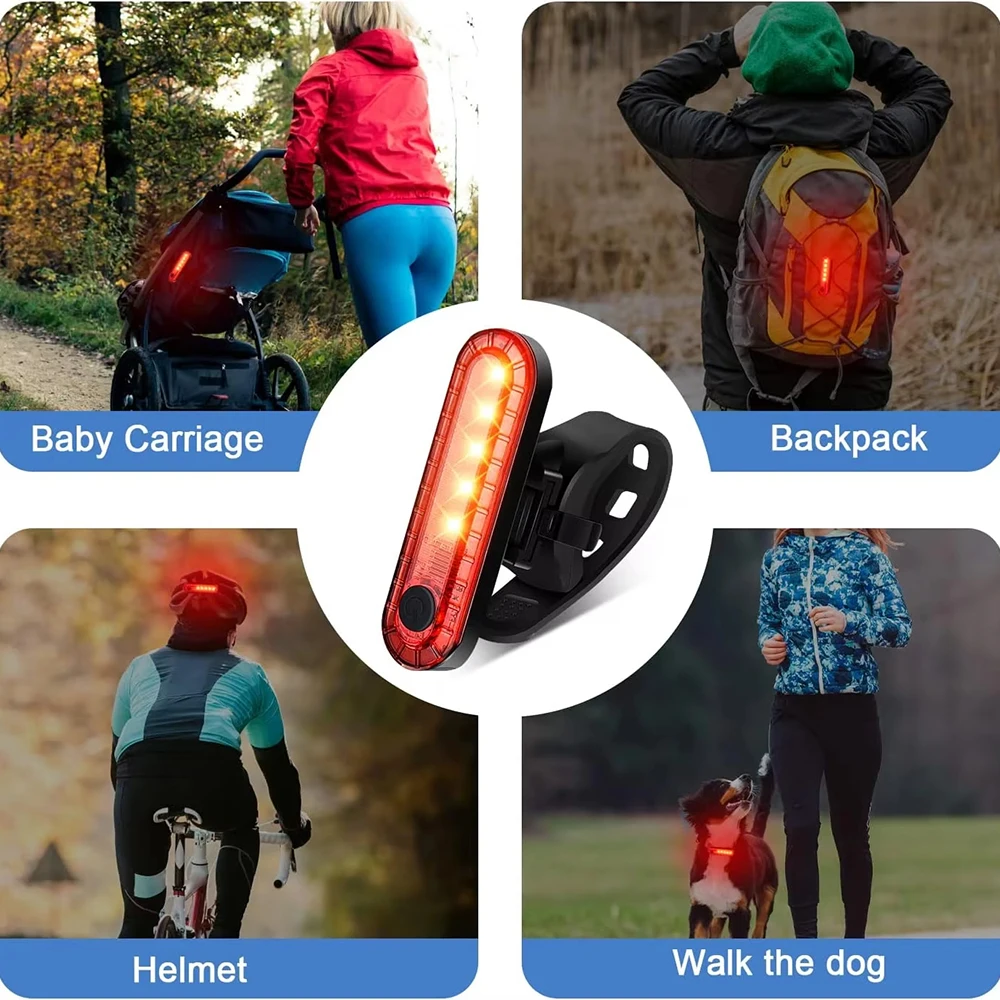 Bike Rear Tail Light USB Recha - đánh giá và giá Bicycle Helmet