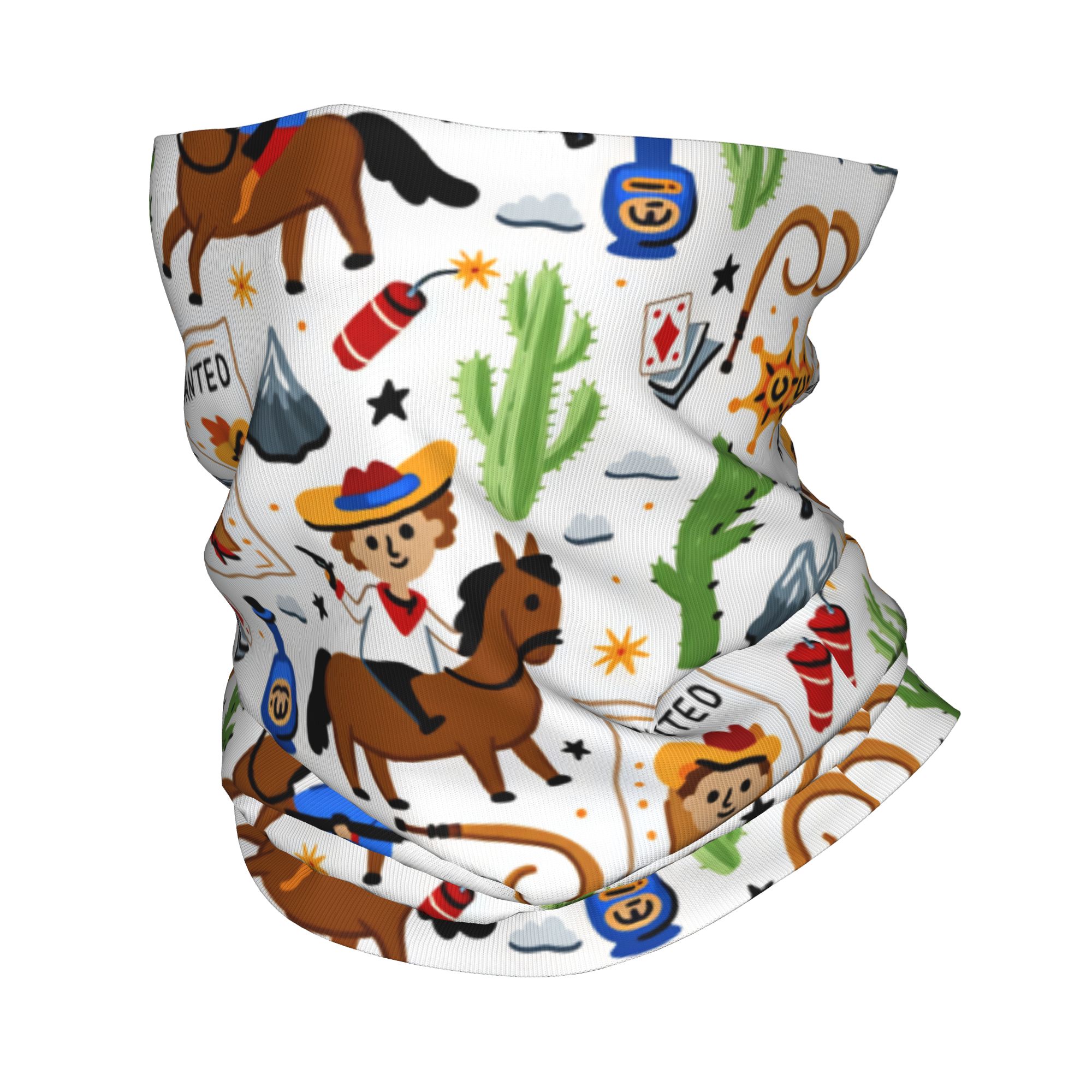 Cartoon Kids Western Cowboy Ba - đánh giá và giá Cycling Face Mask