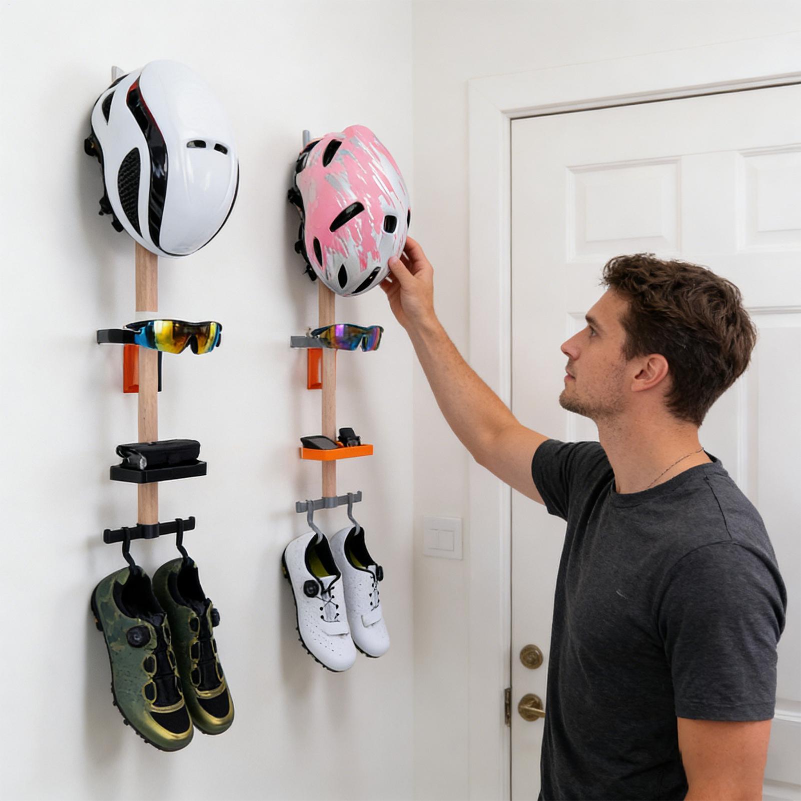 Vertical Cycling Gear Organize - đánh giá và giá Cycling Gear Wall Storage
