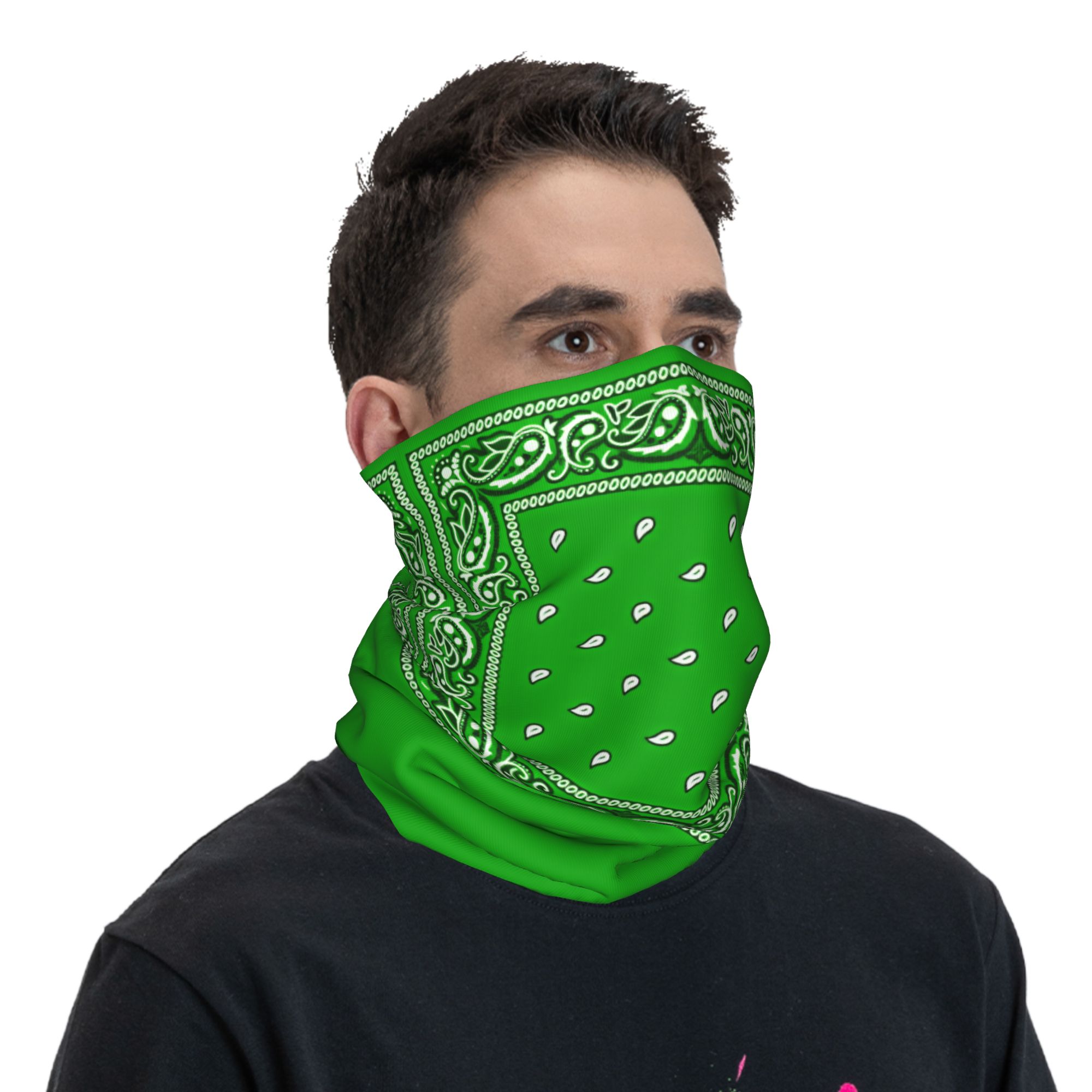 green Bandana  Cool Cycling Ma - đánh giá và giá Cycling Face Mask