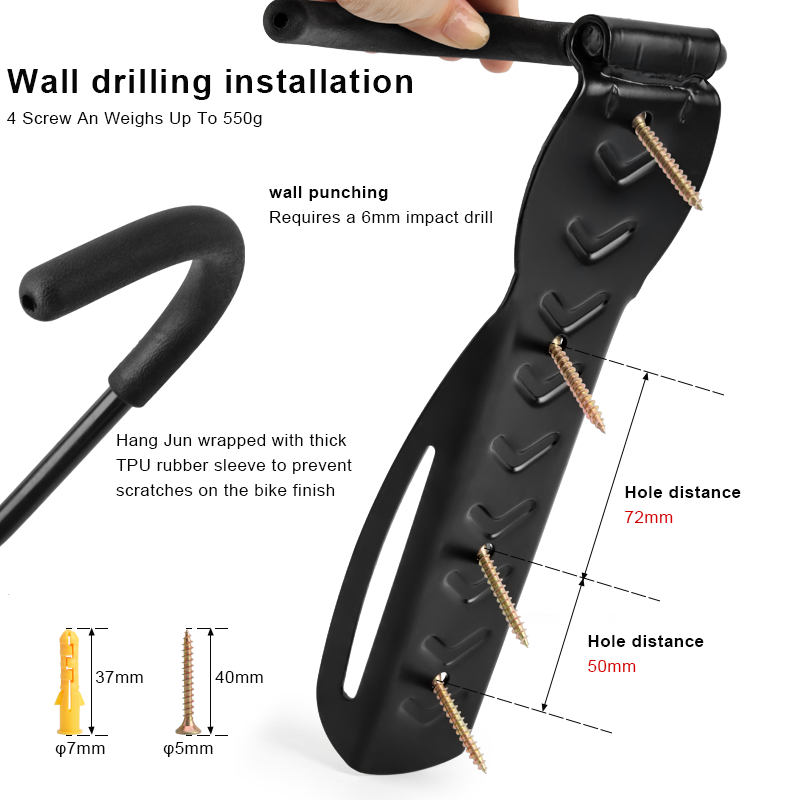 Bicycle Stand Wall Mount Bike  - đánh giá và giá Cycling Gear Wall Storage