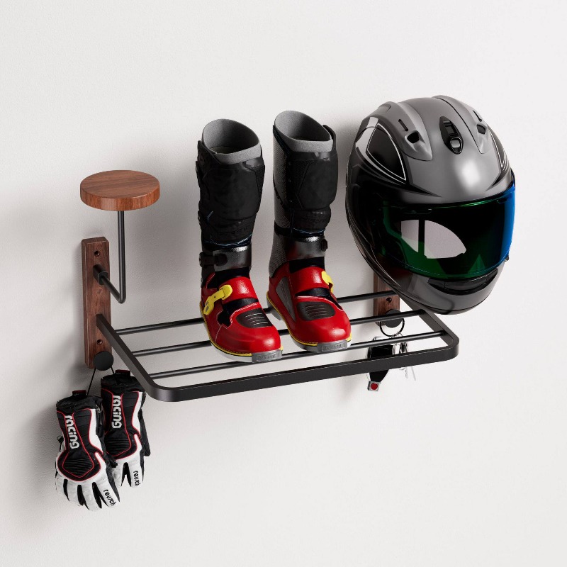 Multifunctional Wall Mount Hel - đánh giá và giá Cycling Gear Wall Storage